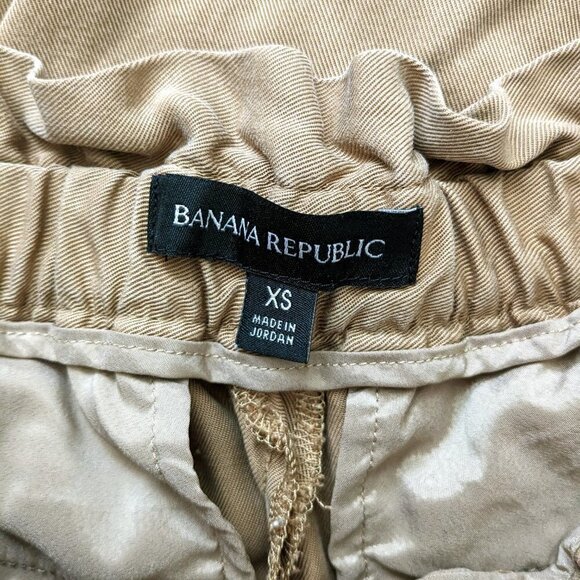 Banana Republic Brown Jogger Paper Bag Pants Women's Size XS - Picture 5 of 5